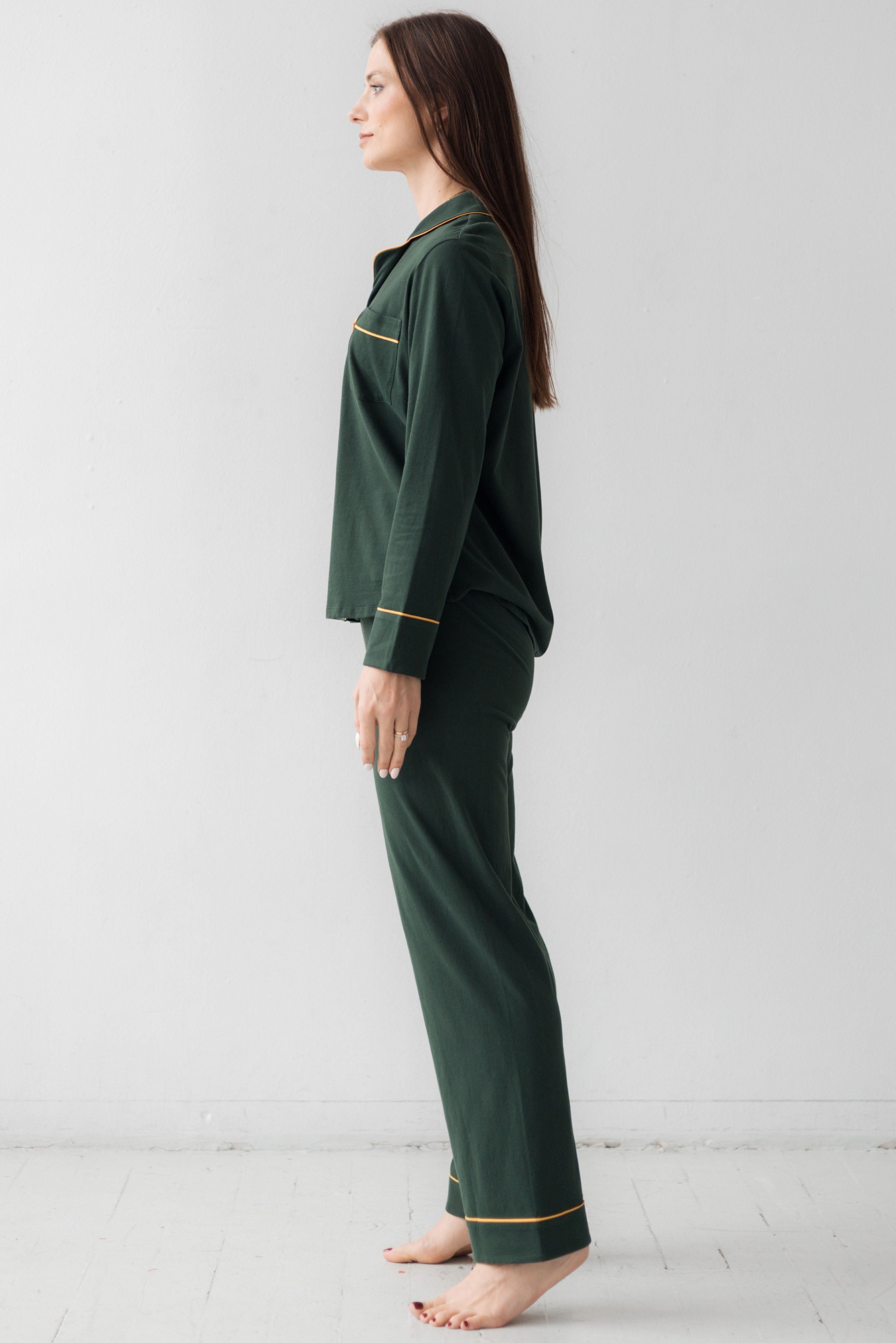 Classic Luxury Pajamas in Brushed Pima Cotton