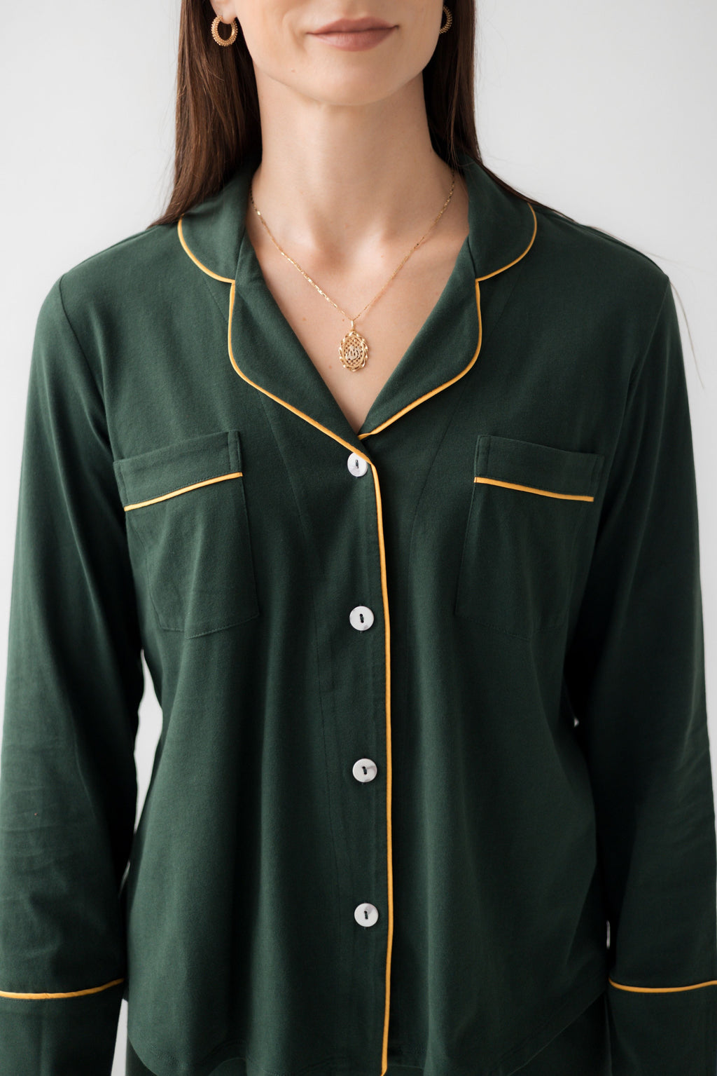 Classic Luxury Pajamas in Brushed Pima Cotton