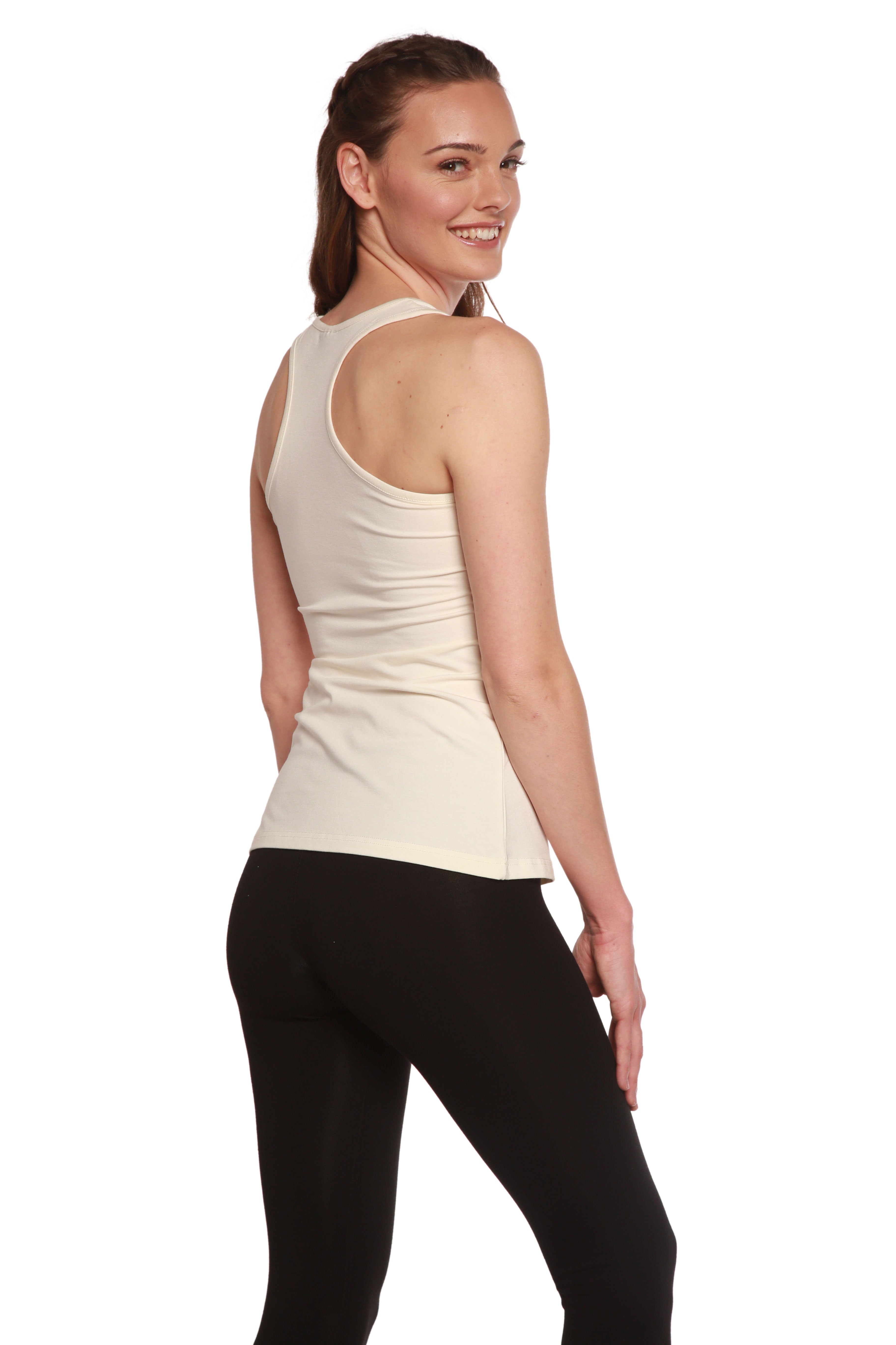 Clearance Women's Bamboo/Cotton Racer Back Tank Top